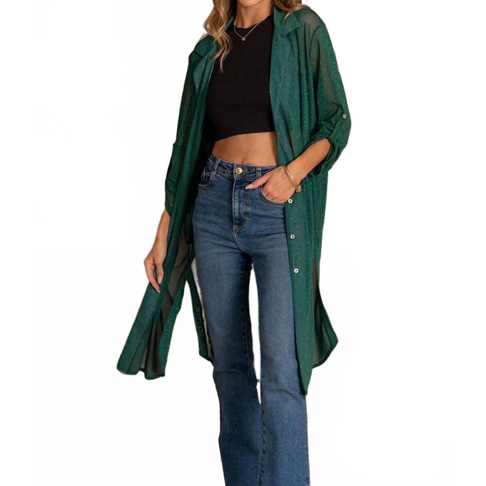 NEW SEW IN LOVE women's button up duster